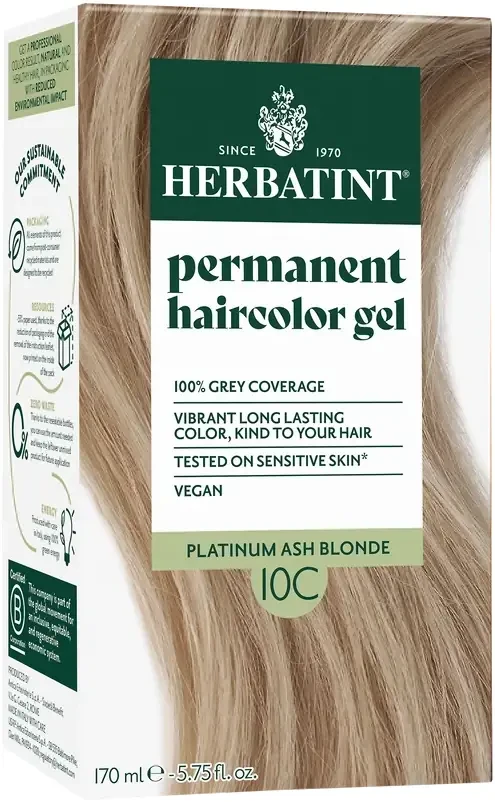 Herbatint 10C Svédszőke (hamvas) hajfesték 170ml