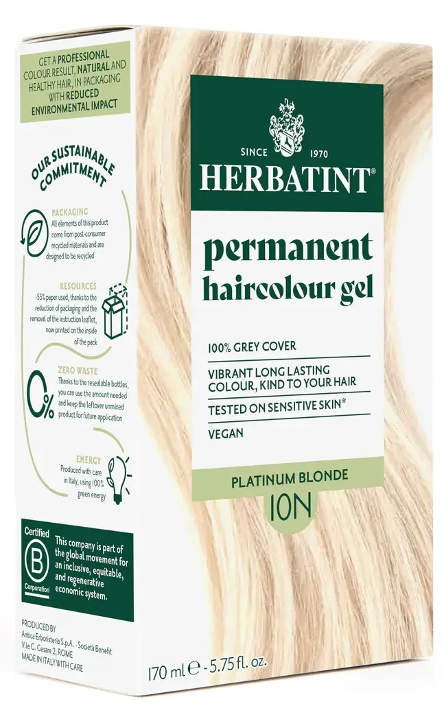 Herbatint 10N Platinaszőke hajfesték 170ml