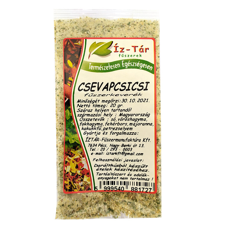 Íz Tár Csevapcsicsi fűszerkeverék 20g