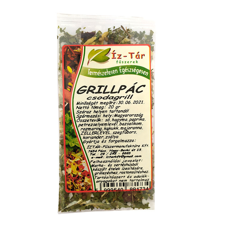 Íz Tár grillpác csodagrill 20g