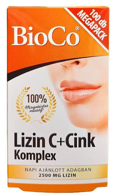 BioCo Lizin C+Cink Komplex MEGAPACK 100db