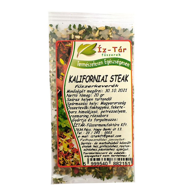 Íz Tár kaliforniai steak fűszerkeverék 20g