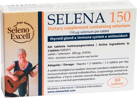 Selena 150 µg tabletta 60db