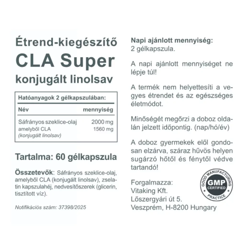 VK CLA Super konjugált linolsav 60db