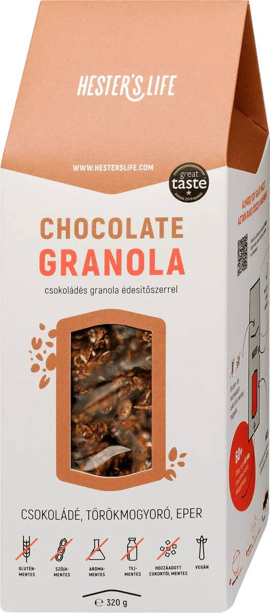 Hester's Life Chocolate Granola (Csokoládés) 320g