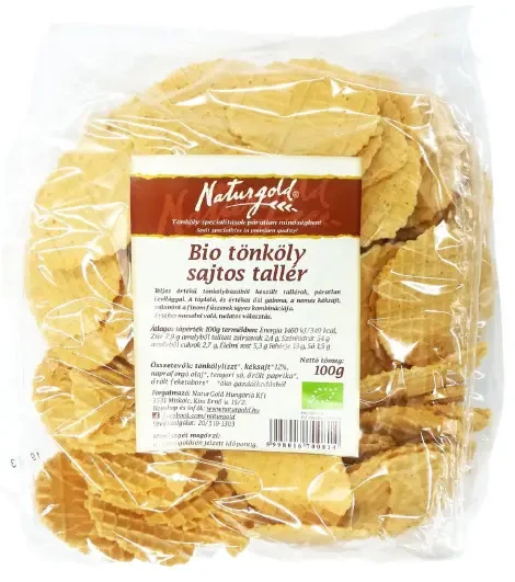 Naturgold Bio tönköly sajtos tallér 100g