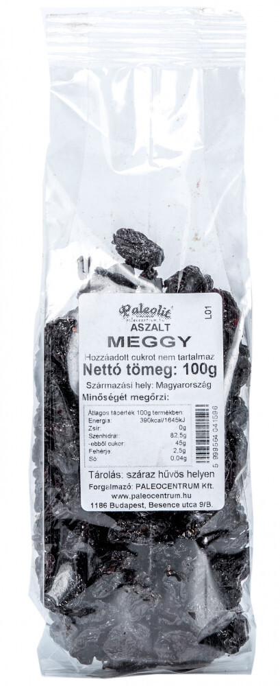 Aszalt meggy cukormentes 100g Paleolit
