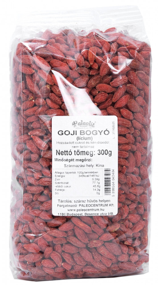 Goji bogyó (aszalt lícium) 300g Paleolit