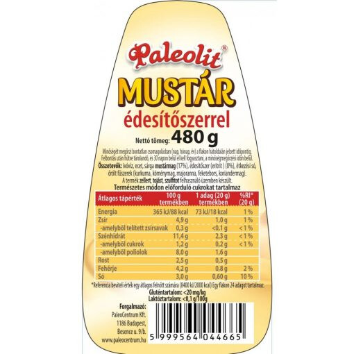 Mustár 480g Paleolit