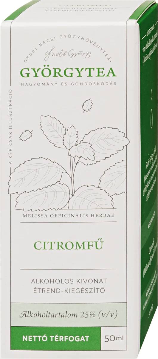 Györgytea Citromfű Alkoholos Kívonat 50ml