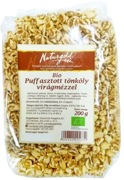 Naturgold Bio puffasztott tönköly virágmézzel 200 g