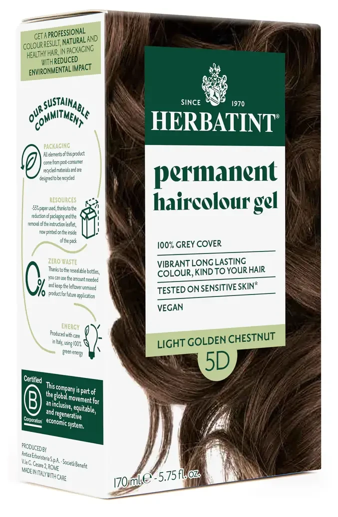 Herbatint 5D Arany világosgesztenye hajfesték 170ml