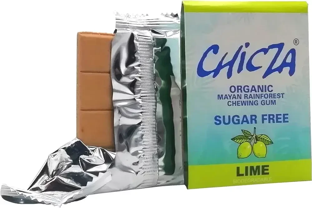 Chicza Bio cukormentes rágógumi - Lime ízű 30g