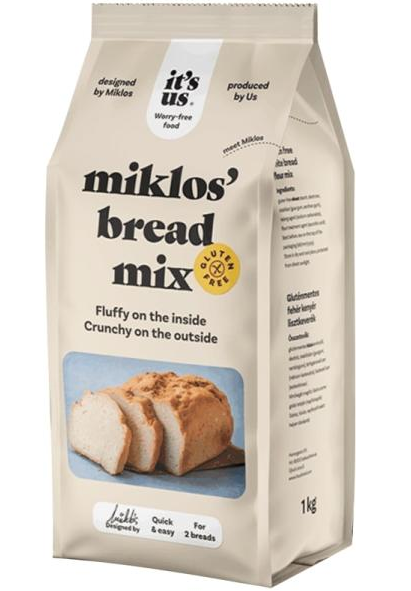 it's us MIKLOS' kenyér  gluténmentes lisztkeverék 1kg