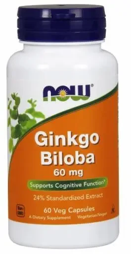 NOW Ginkgo biloba 60 mg 60db kapszula