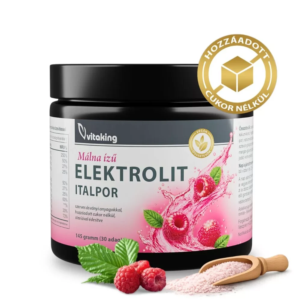 VK Elektrolit Italpor Málna Ízű 145 g (30 adag)