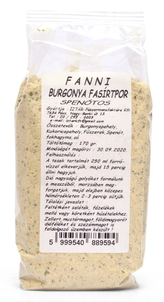 Íz Tár burgonya alapú fasírtpor spenótos ízesítéssel 170g