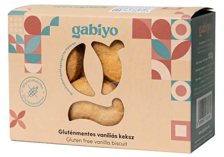 Gabiyo Gluténmentes keksz - Vaníliás (kókuszvirágcukorral) 100g