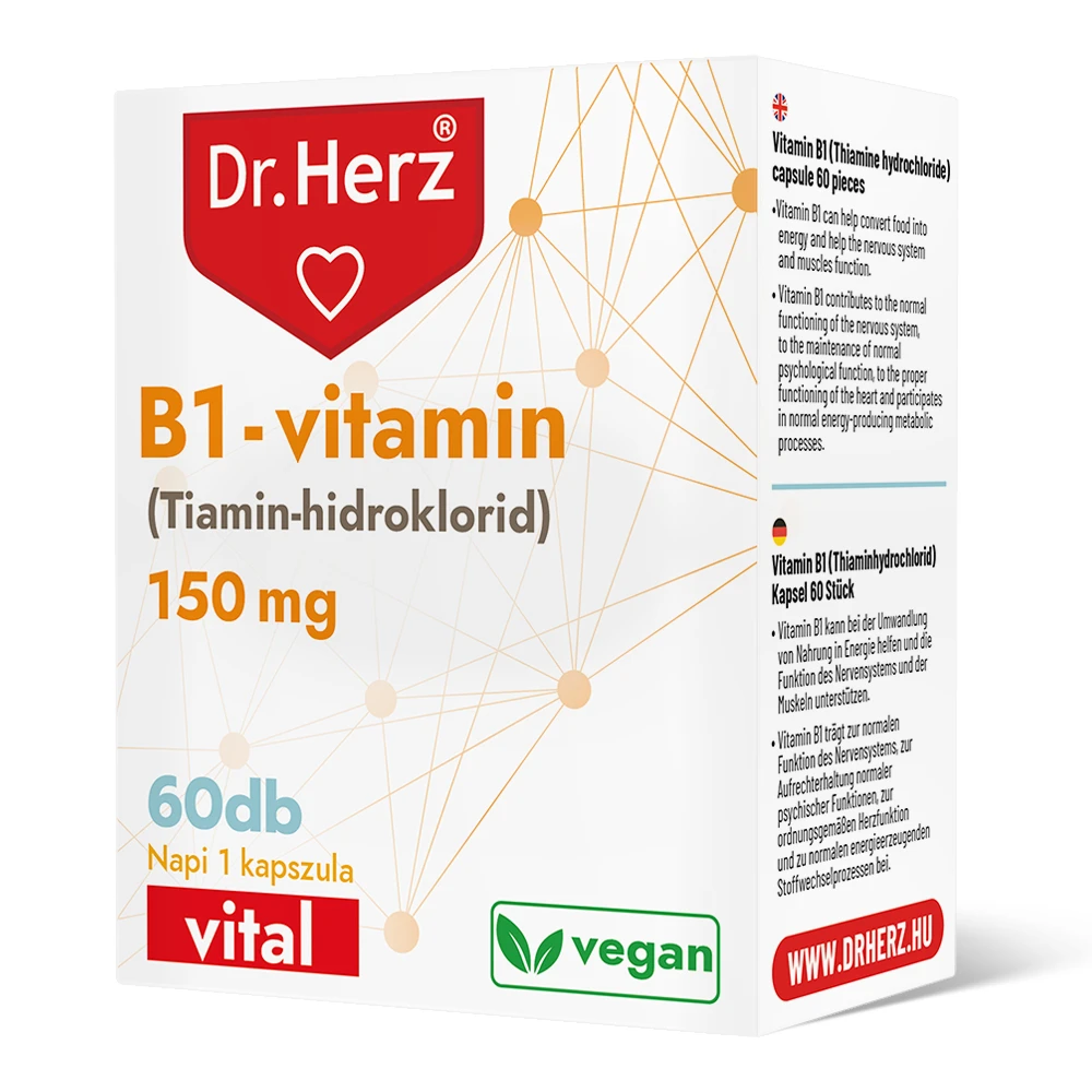 Dr. Herz B1-vitamin 150 mg kapszula 60db
