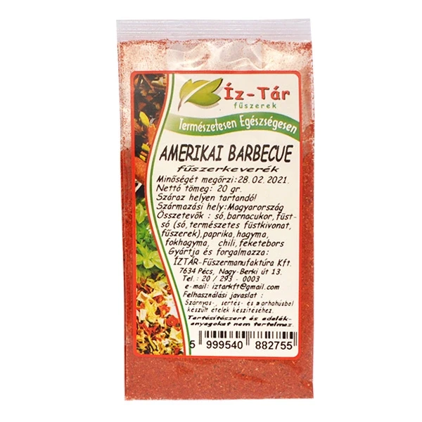 Íz Tár amerikai barbecue fűszer 20g