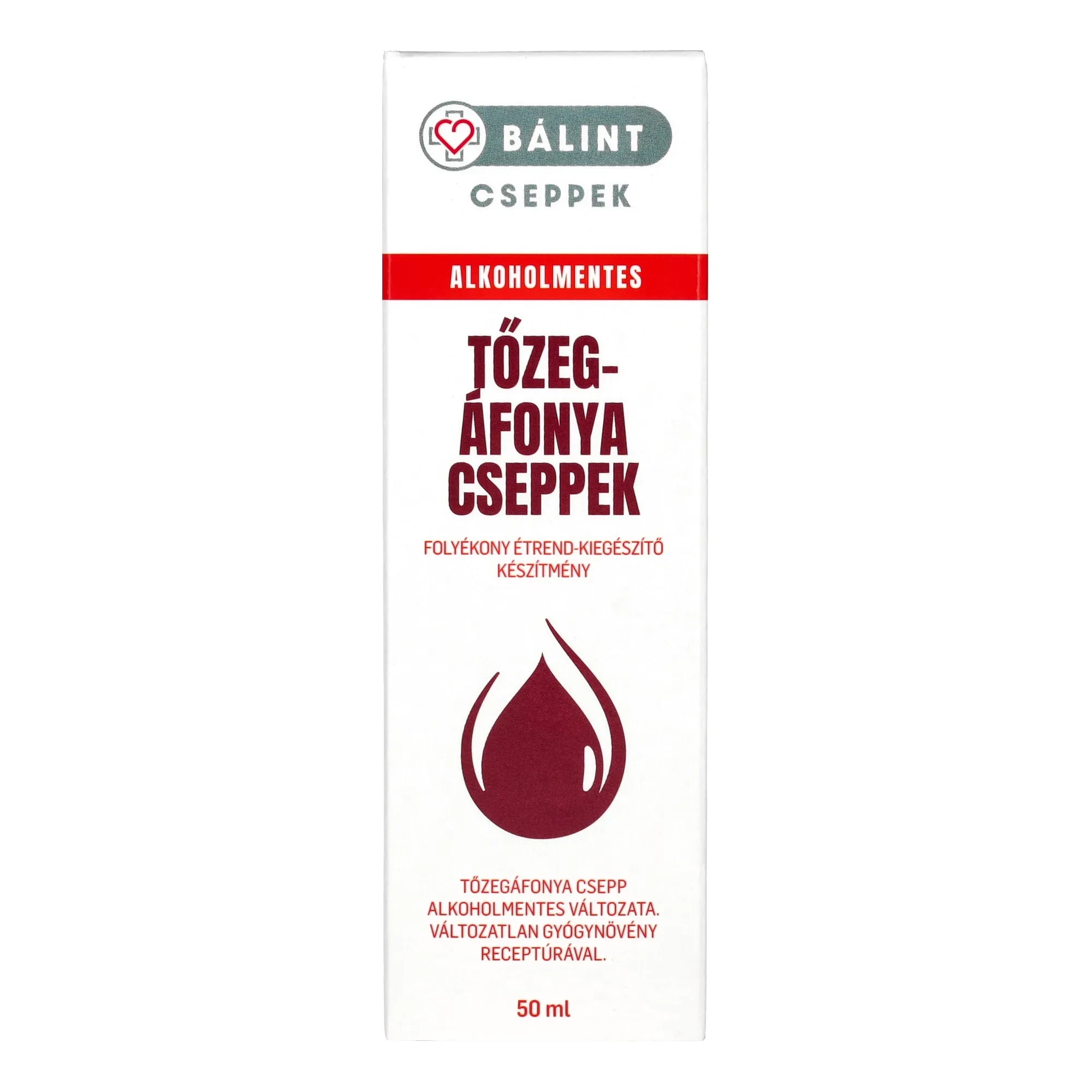 Bálint Cseppek Alkoholmentes Tőzegáfonya Cseppek 50 ml