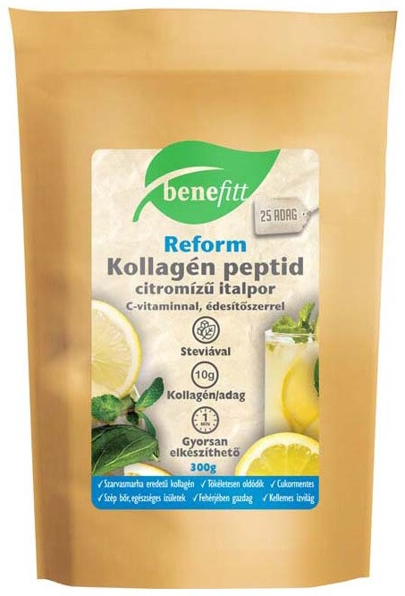 BENEFITT Reform Kollagén italpor, citrom ízű 300g