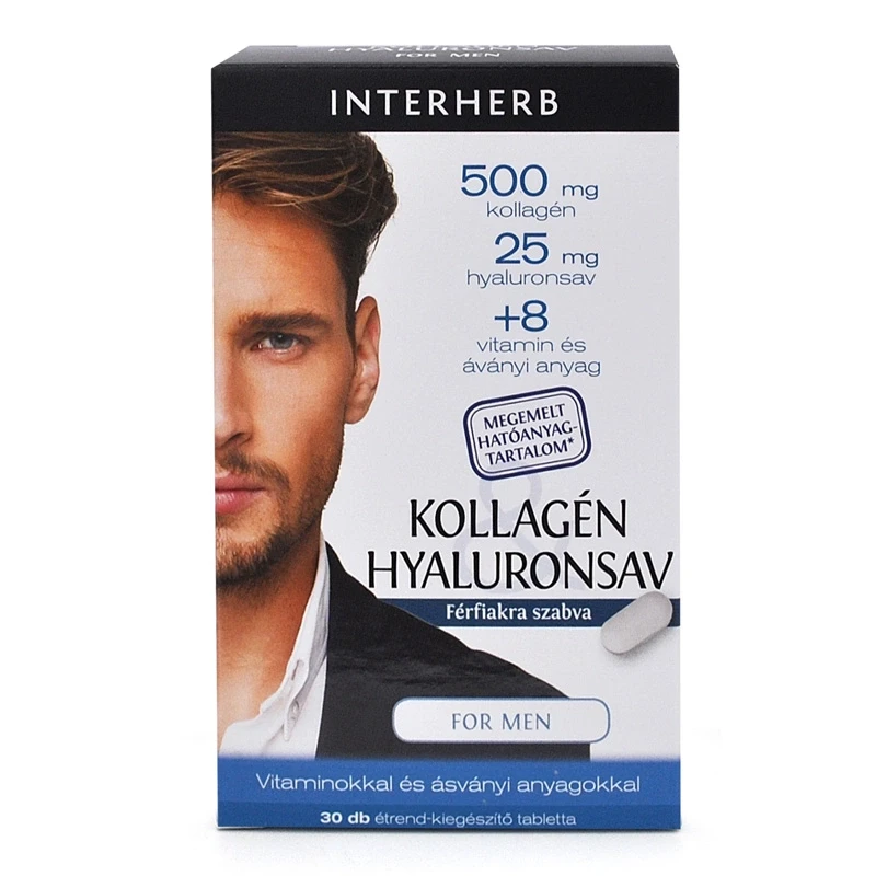 Interherb VITAL Kollagén&Hyaluronsav Man 30 db kapszula
