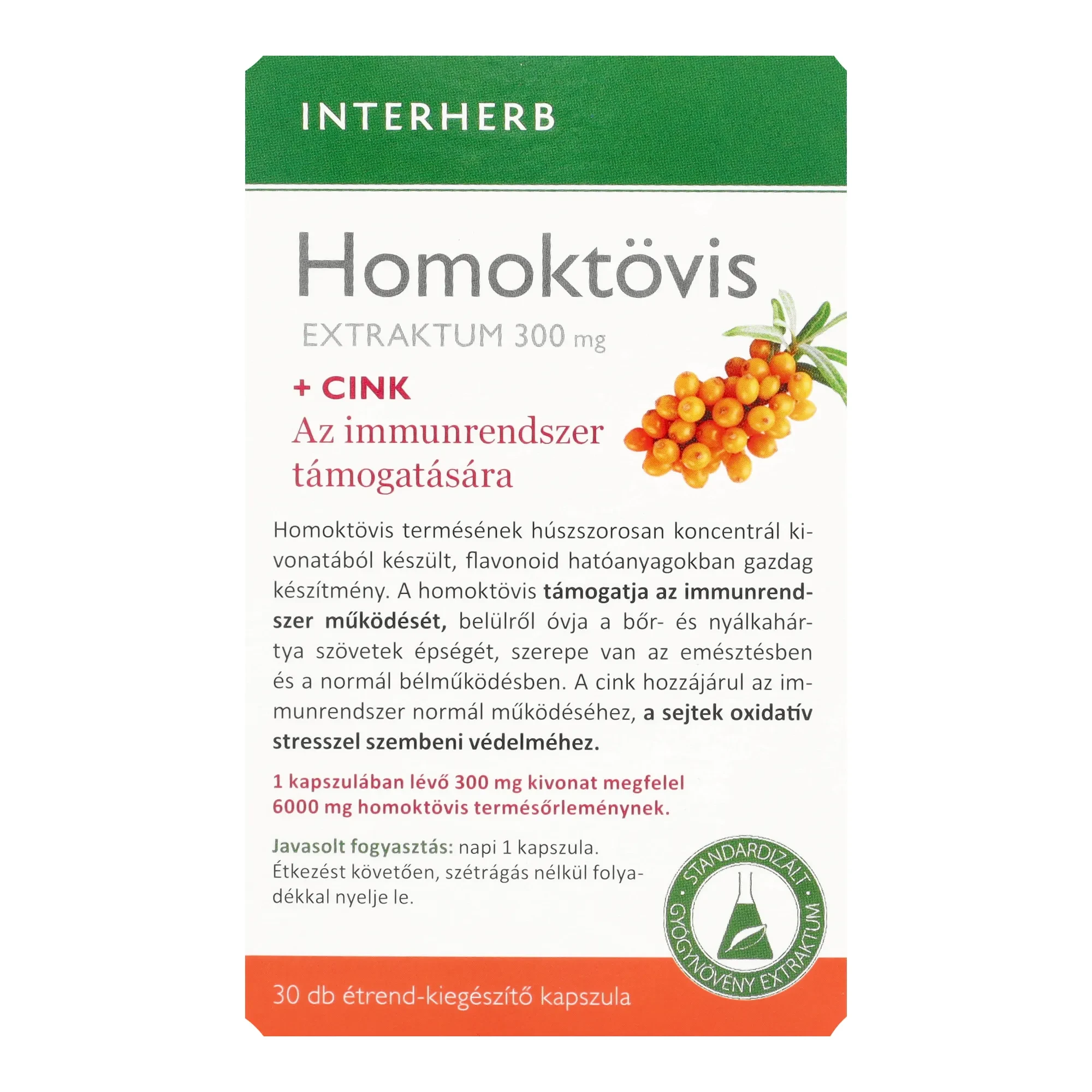 Interherb NAPI1 Homoktövis Extraktum 30db