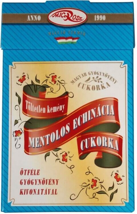 Bíborszínű kasvirág mentolos cukorka 75 g