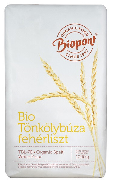 Biopont Bio tönkölybúza fehérliszt (TBL-70) 1kg