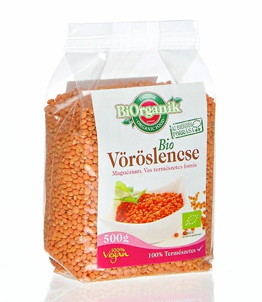 BIO vöröslencse 500g