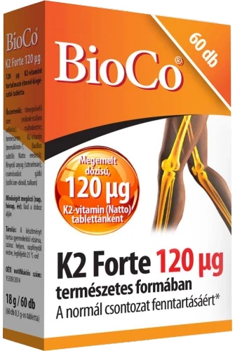 BioCo K2 Forte 120mcg 60 db tabletta