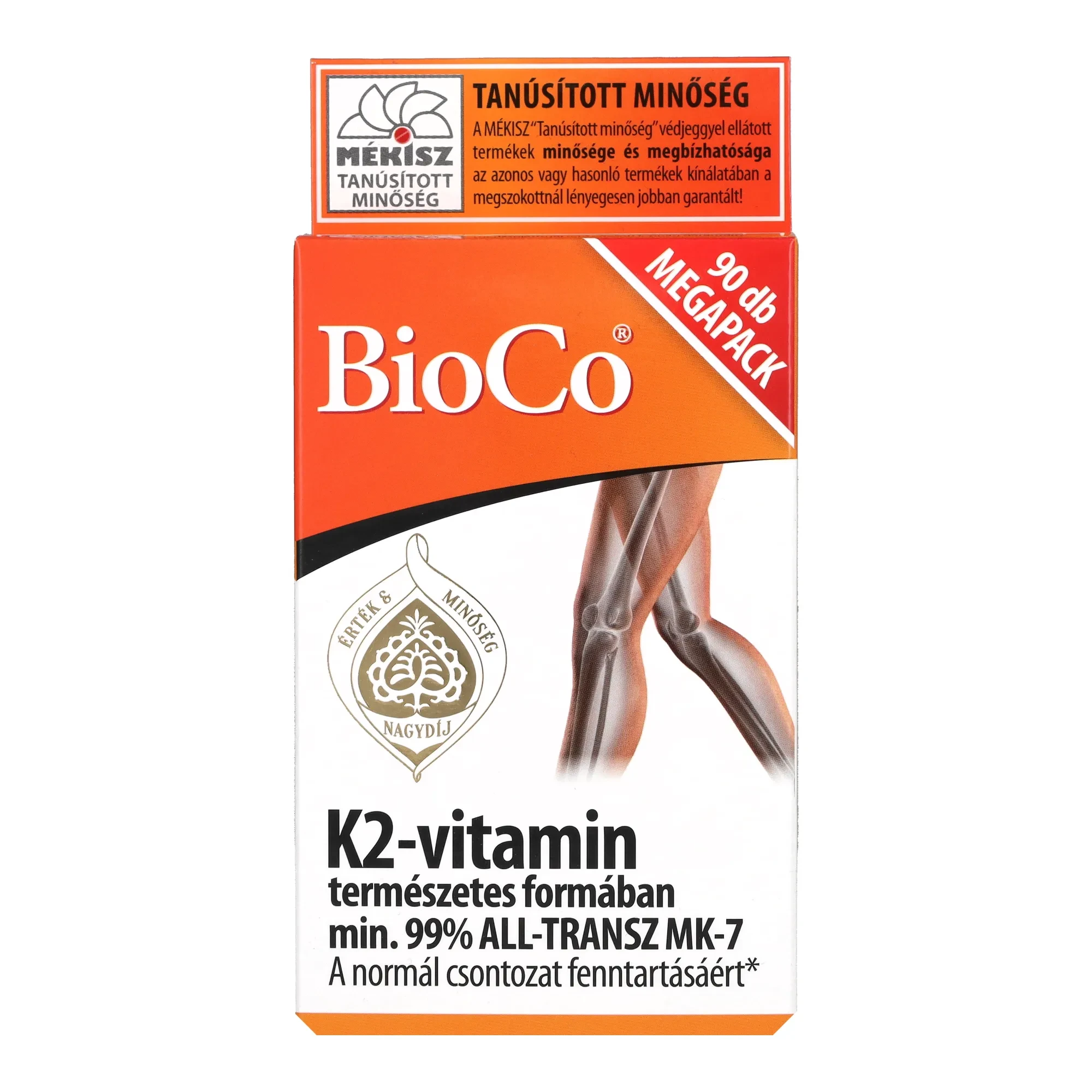 BioCo K-2 vitamin MegaPack tabletta 50mcg 90db
