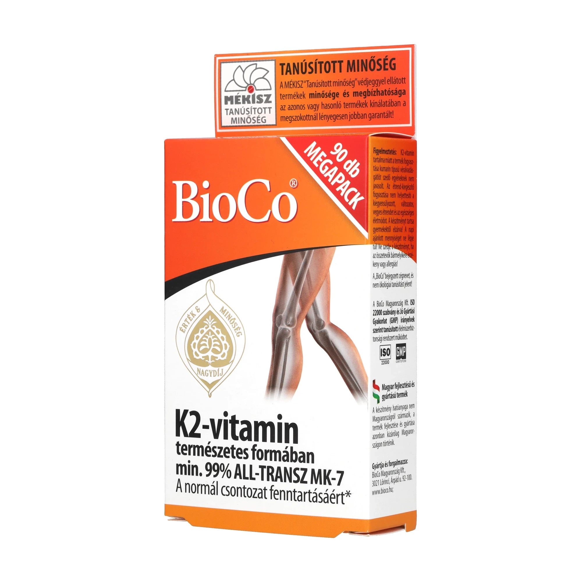 BioCo K-2 vitamin MegaPack tabletta 50mcg 90db