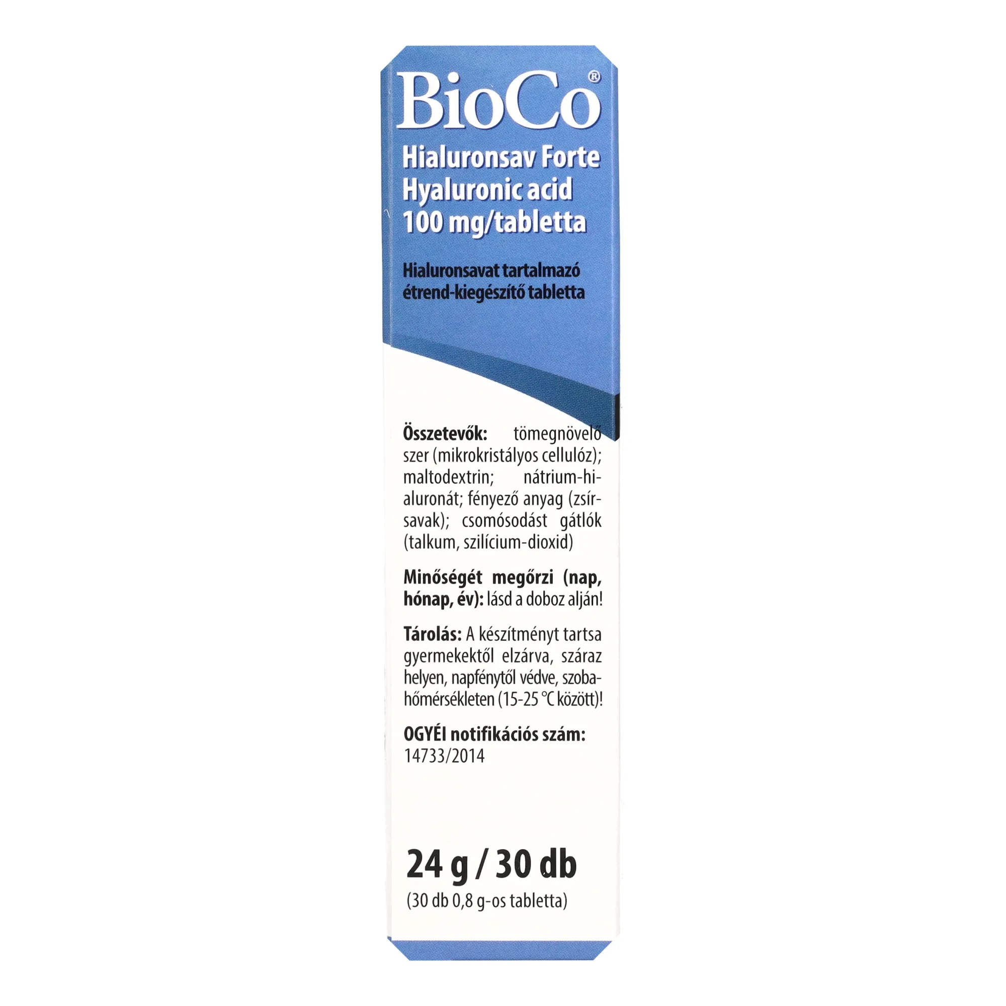 BioCo Hialuronsav Forte 30db