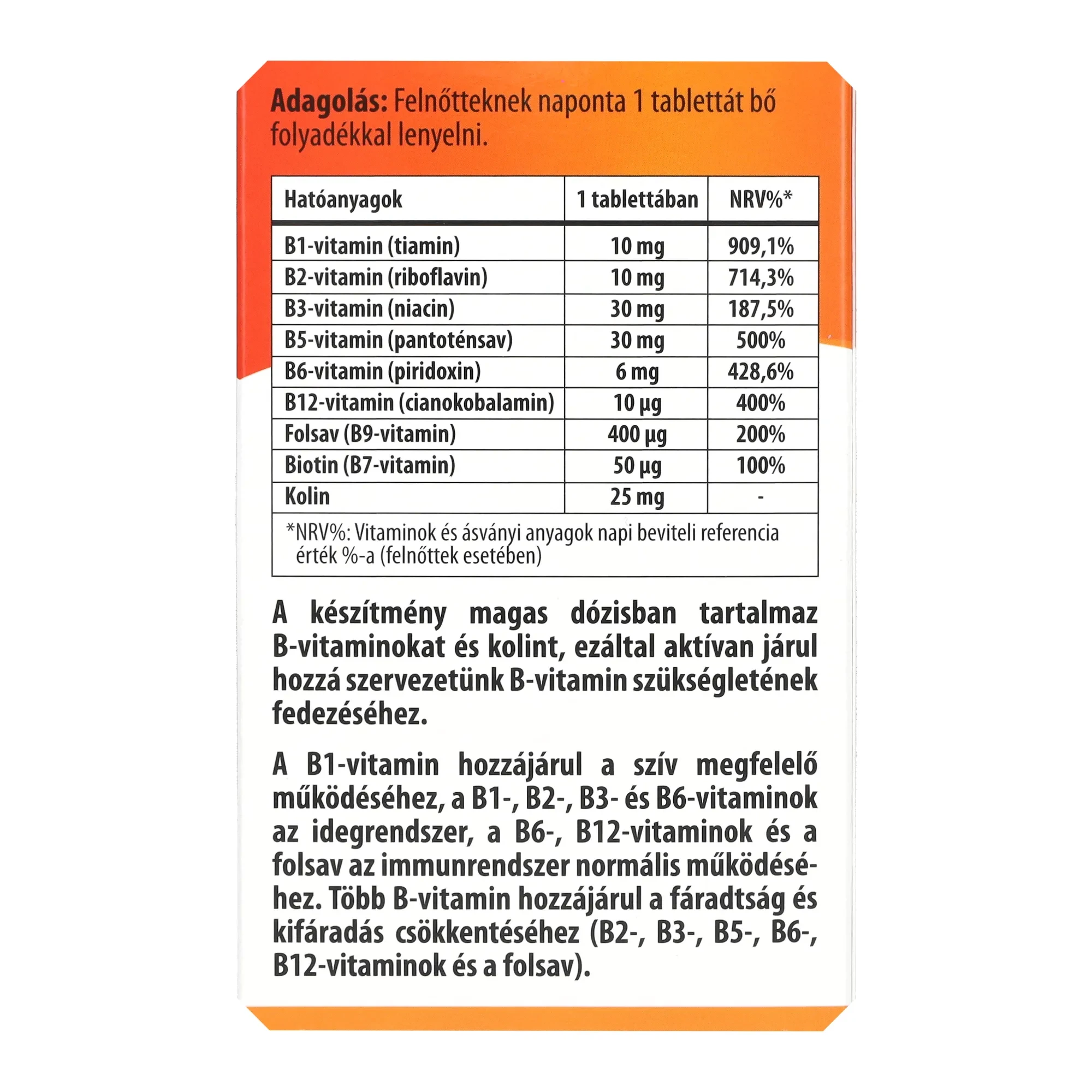 BioCo B-vitamin komplex Forte 100db