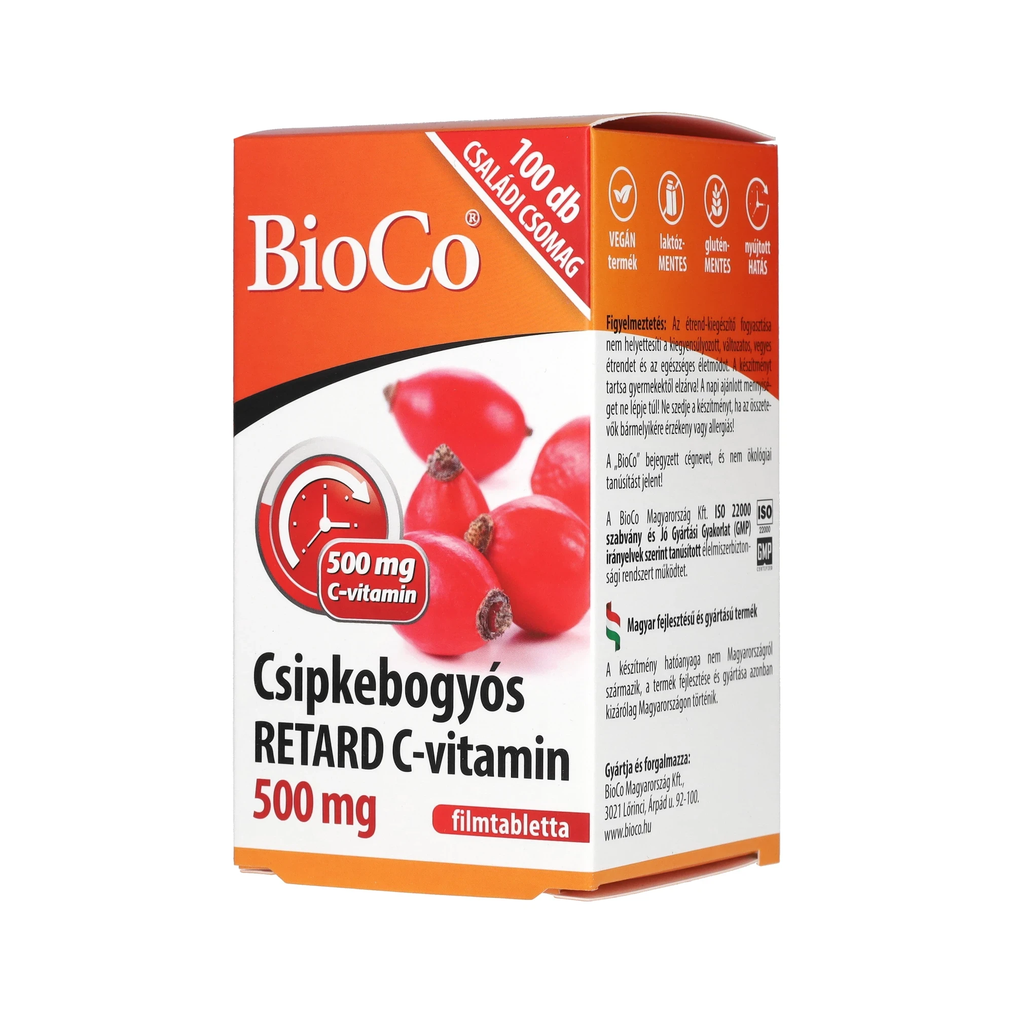 BioCo Retard C-500 csipkebogyós 100db