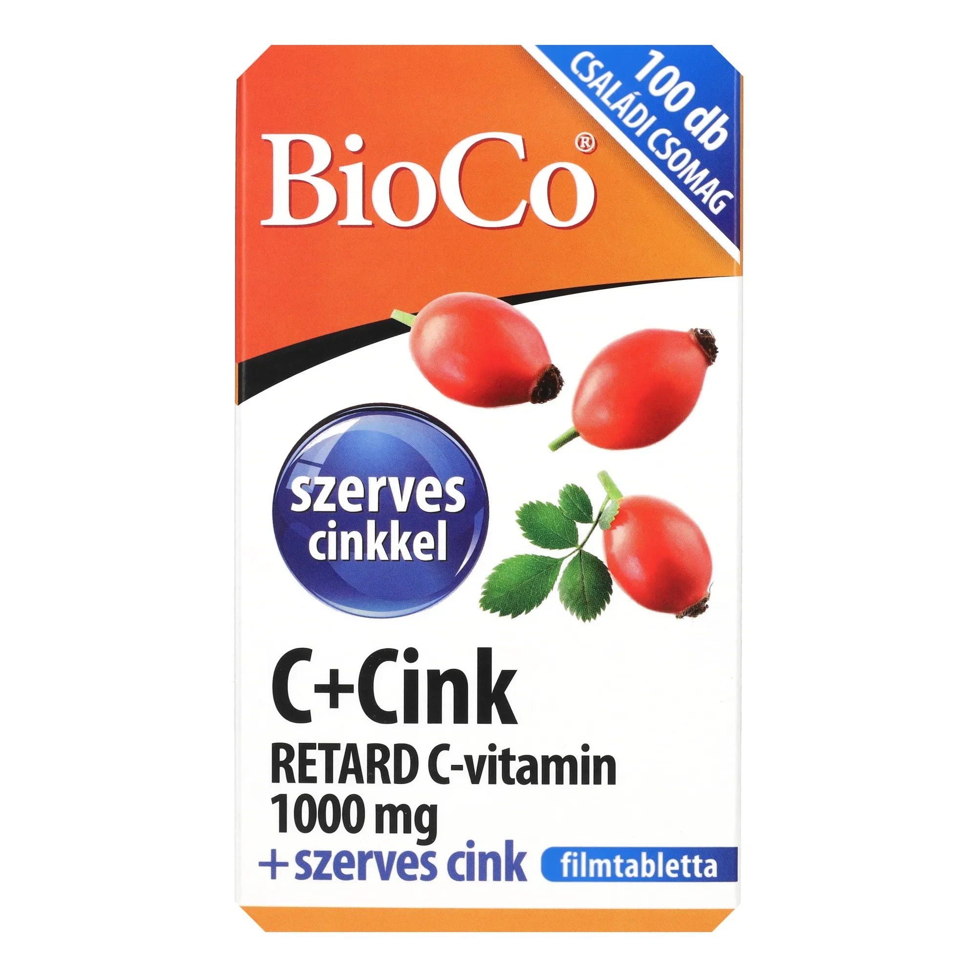 BioCo C+Cink Retard C-vitamin 1000mg+szerves Cink filmtab. 100db