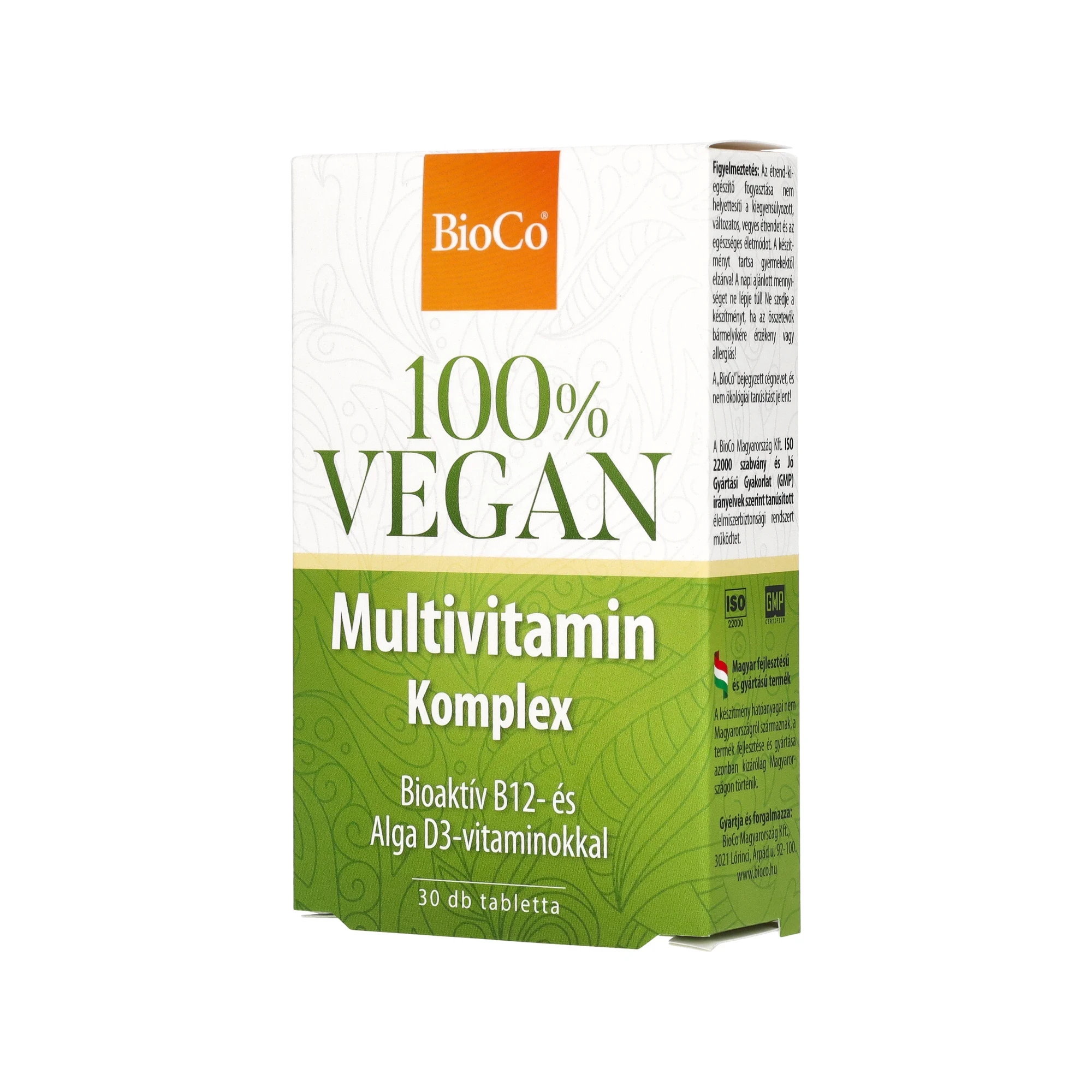 BioCo 100% VEGAN Multivitamin komplex 30db