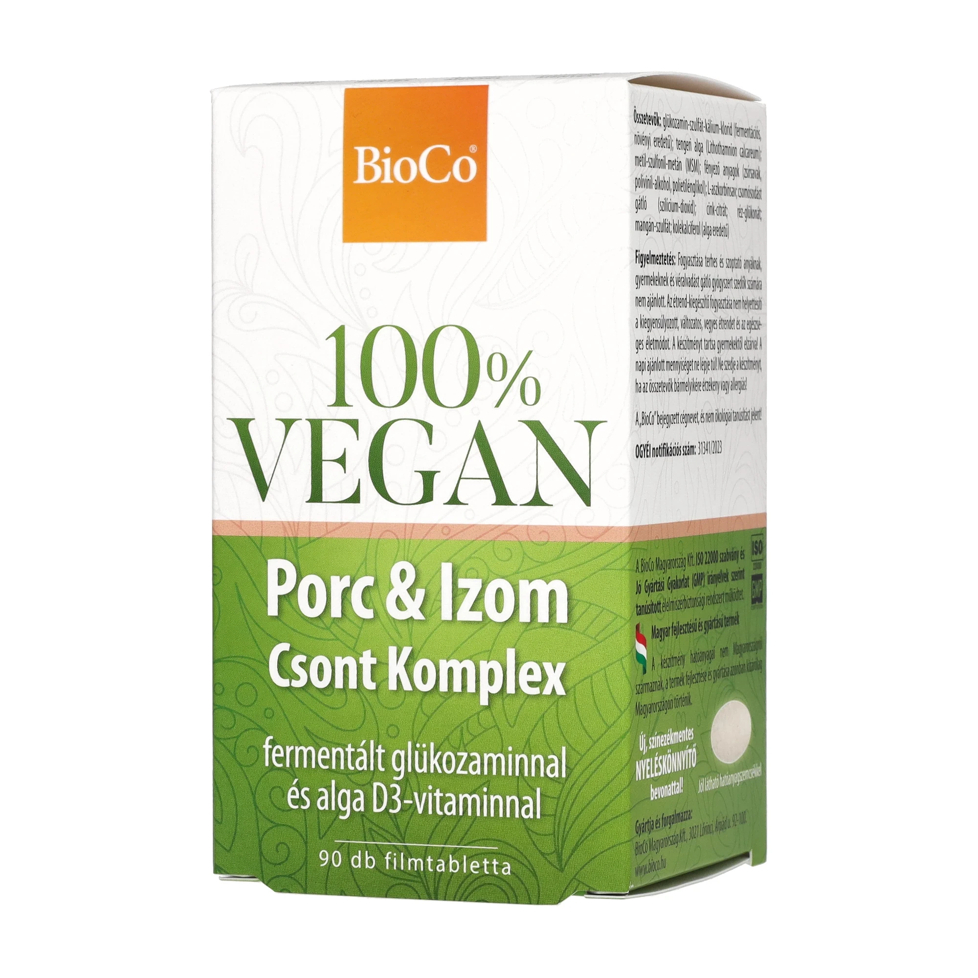 BioCo 100% VEGAN Porc & Izom Csont komplex 90db