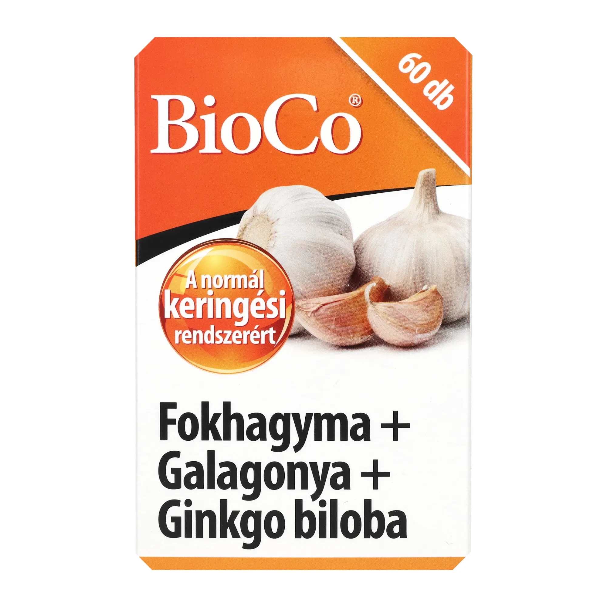 BioCo Fokhagyma Galagonya Ginkgo biloba tabletta 60db