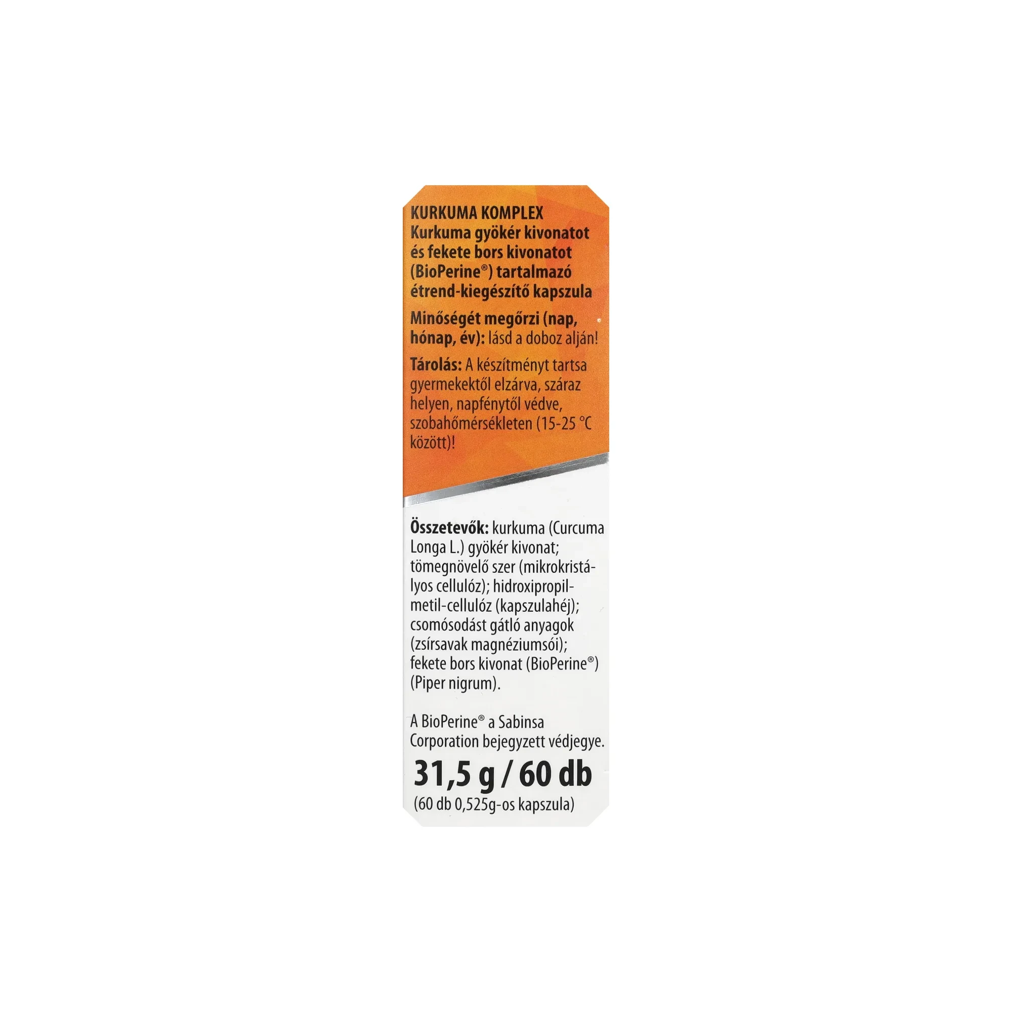 BioCo Kurkuma komplex kapszula 60db