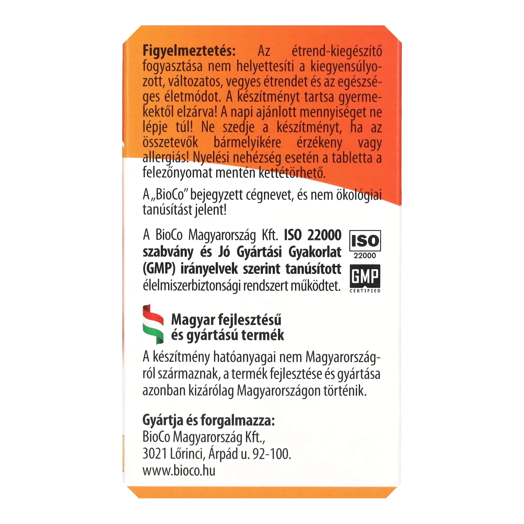 BioCo Lizin C+Cink Komplex 30db