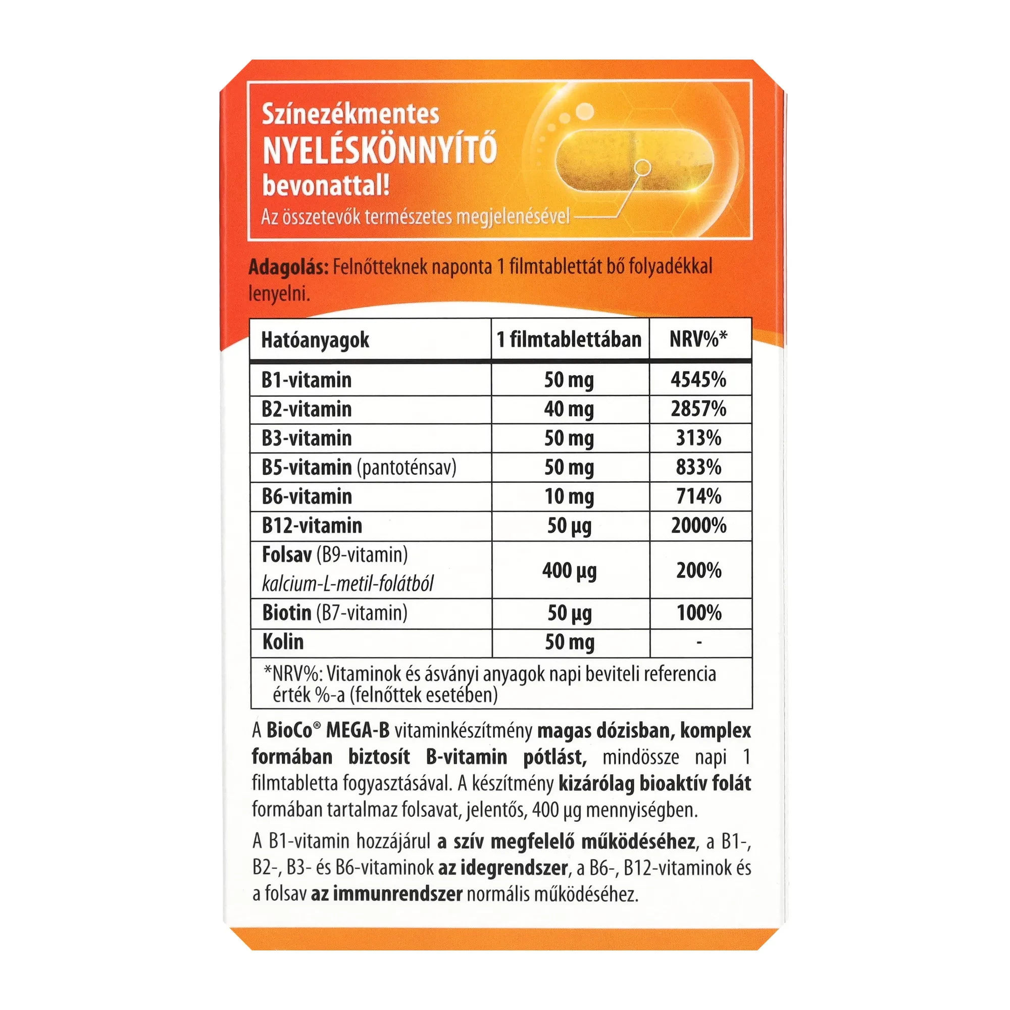 BioCo MEGA-B B-vitamin Komplex 60db