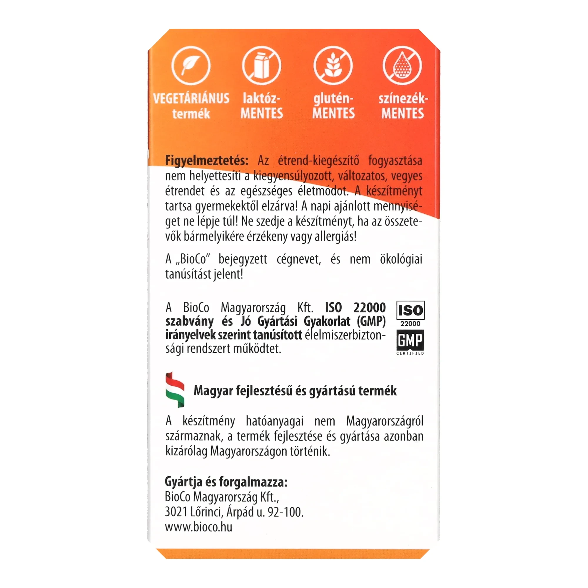 BioCo szerves KALCIUM + D3-vitamin MEGAPACK 90db