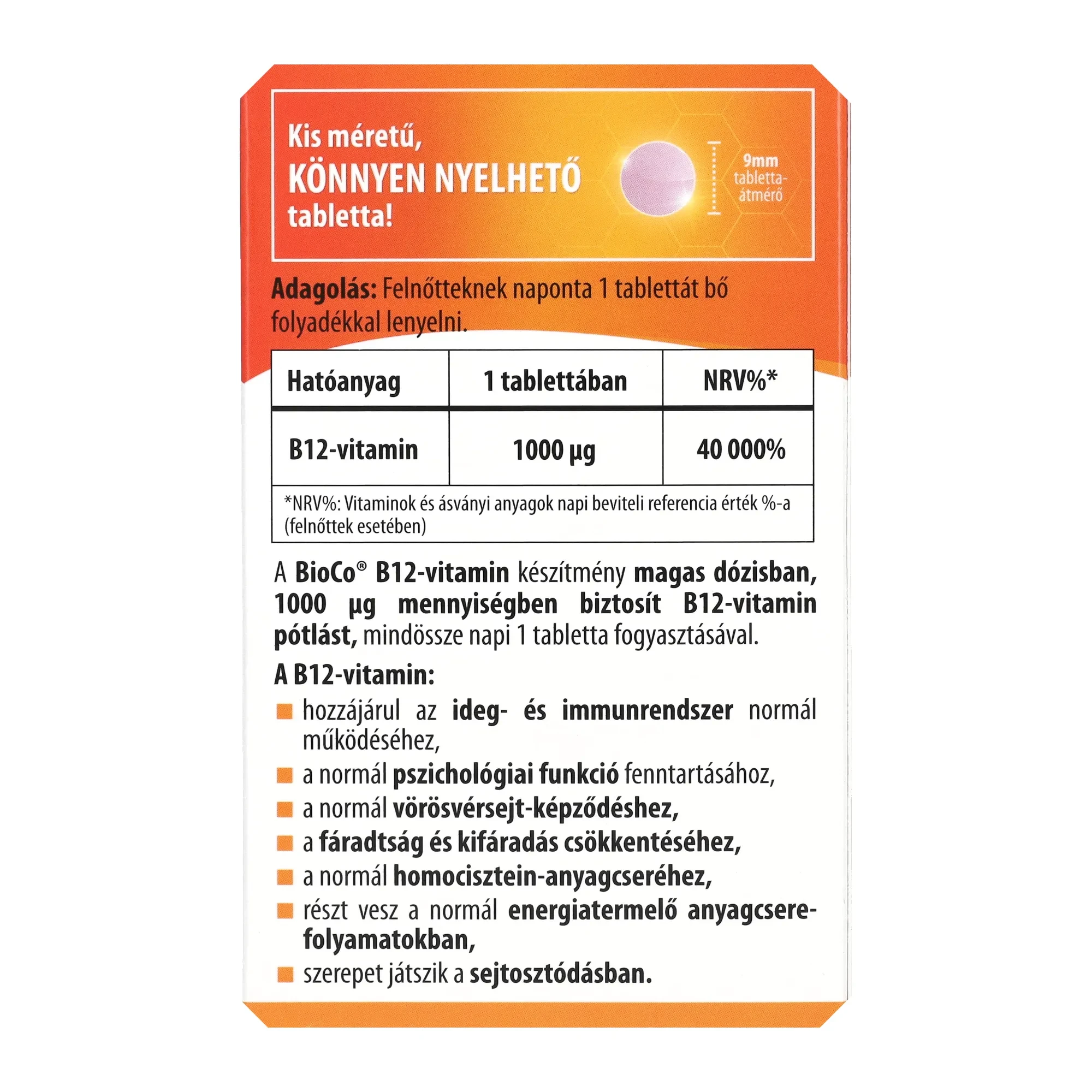 BioCo B12-vitamin 1000 mcg 60db