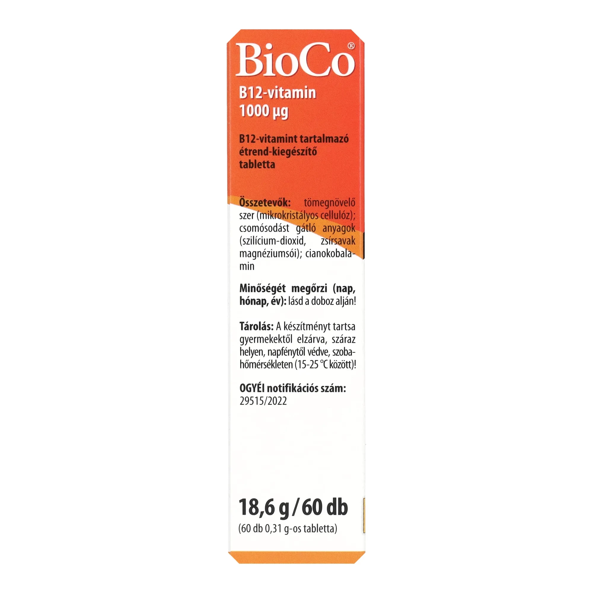 BioCo B12-vitamin 1000 mcg 60db