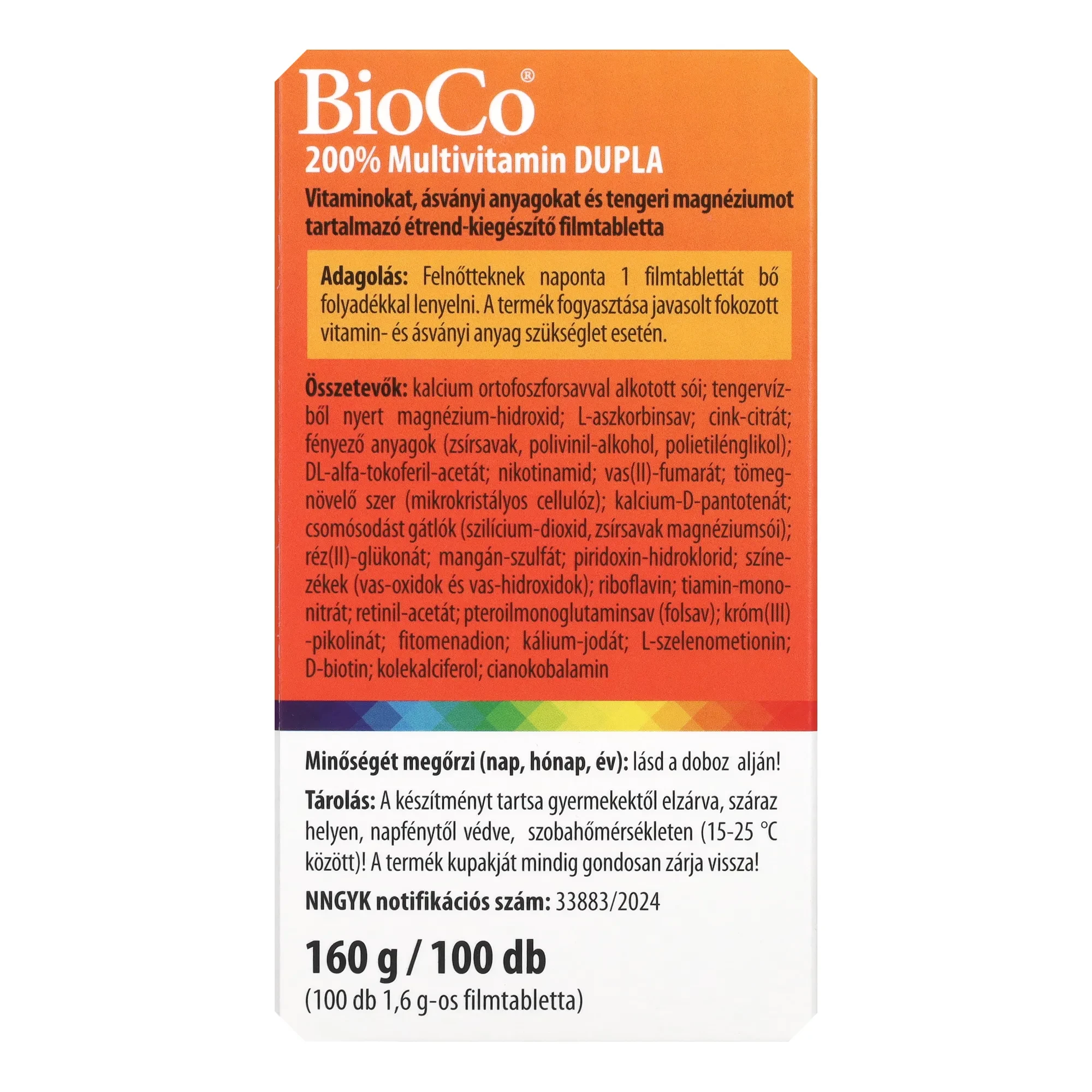 BioCo Multivitamin DUPLA 200% 100db