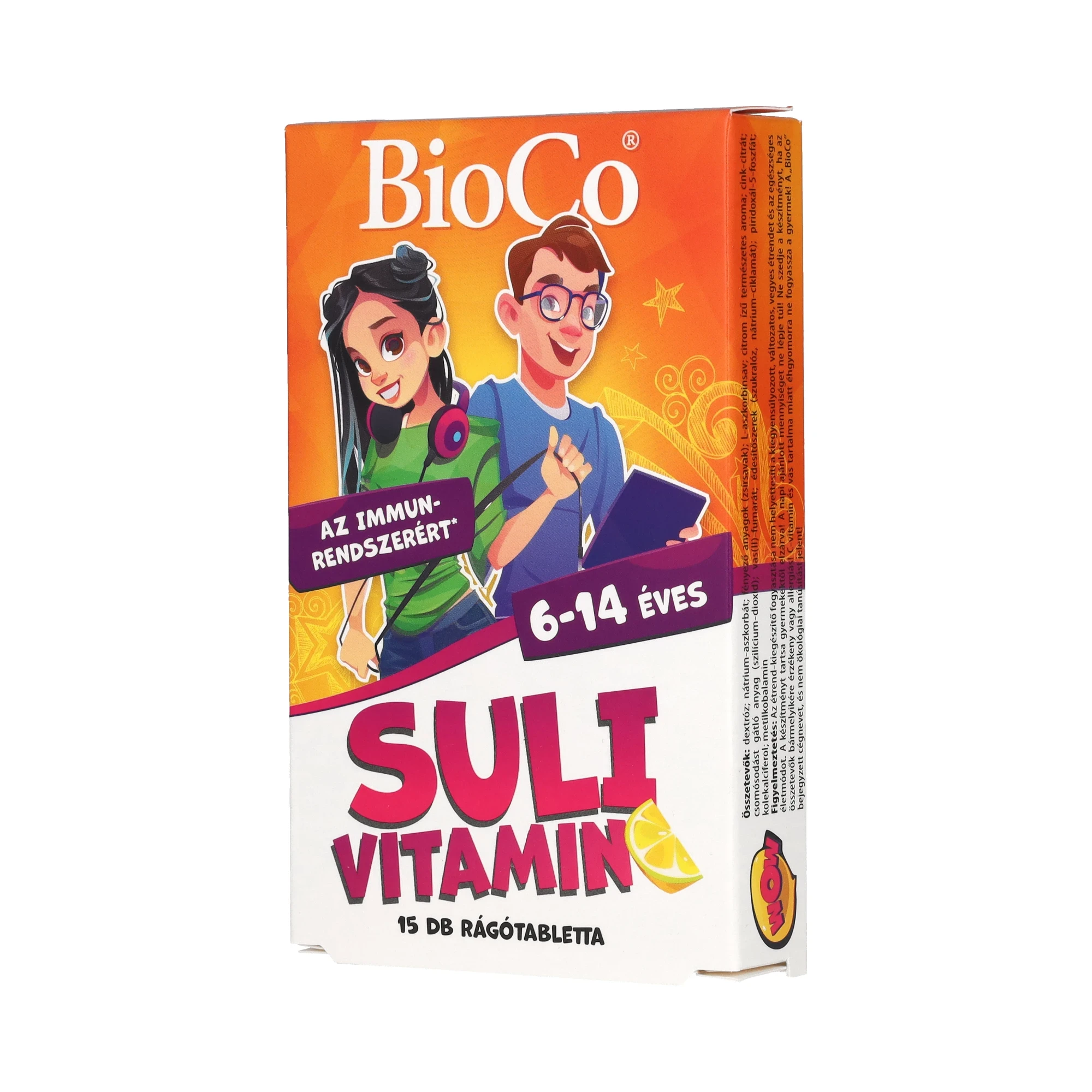 BioCo Suli-vitamin rágótabletta (citrom) 15x