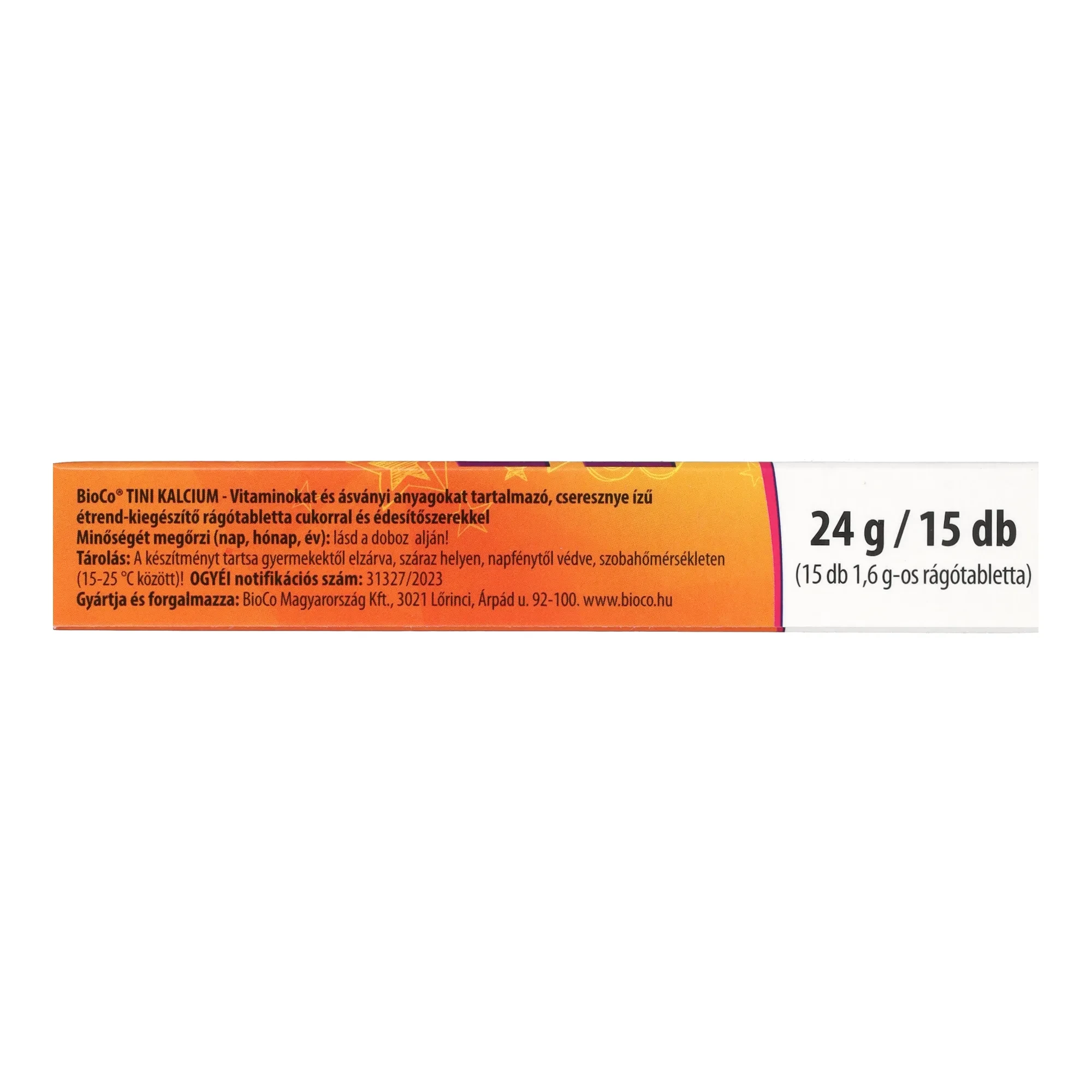 BioCo Tini Kalcium rágótabletta 15x